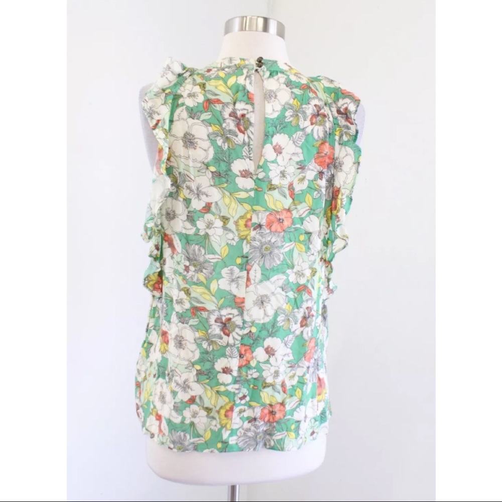 Maeve Gramercy Floral Flutter Sleeve Top - Picture 7 of 9